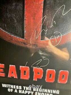 Deadpool Movie Poster Signed By Entire Cast with COA? Ryan Reynolds