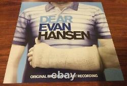 Dear Evan Hansen Double Blue Vinyl 2 Lp Signed By All 13 Original Broadway Cast