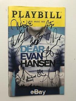 Dear Evan Hansen OBC Playbill SIGNED BY FULL OBC CAST AND CREATIVE VERY RARE