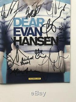 Dear Evan Hansen OBC Playbill SIGNED BY FULL OBC CAST AND CREATIVE VERY RARE