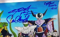 Dragon Ball Z Cast signed autographed 11x17 Poster Photo Goku Vegeta Beckett
