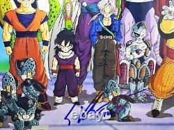 Dragon Ball Z Cast signed autographed 11x17 Poster Photo Goku Vegeta Beckett