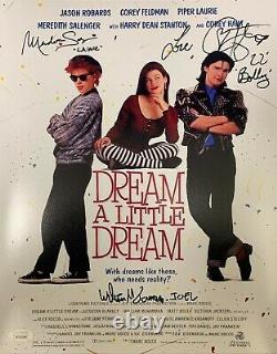 Dream a Little Dream cast signed inscribed 11x14 photo JSA COA Salenger McNamara