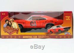 Dukes Of Hazzard Signed By 7 General Lee By 1 /18 Die Cast Model Car! The Hshow