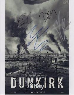 Dunkirk Signed Cast Photo 11x14 Christopher Nolan Harry Styles Autograph! Coa