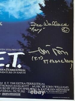 E. T. Cast SIGNED 16x20 Photo Wallace Thomas De Meritt MacNaughton EXACT PROOF A