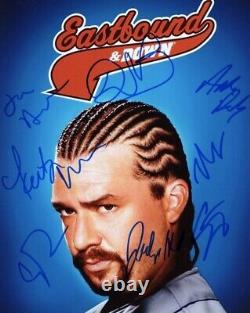 EASTBOUND AND DOWN CAST SIGNED AUTOGRAPH 8x10 PHOTO DANNY MCBRIDE +7 & ACOA COA