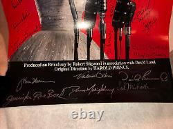 EVITA MUSICAL ORIGINAL CAST SIGNED 22x14 ANDREW LLOYD WEBBER POSTER 1992-1994