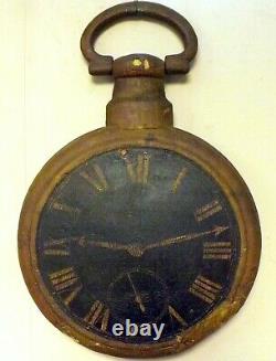 Early 19th Century Fusee Watch Clock Jewelry Repair Trade Sign Wood & Cast Iron