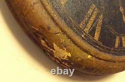 Early 19th Century Fusee Watch Clock Jewelry Repair Trade Sign Wood & Cast Iron