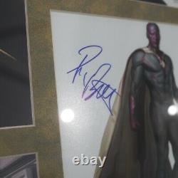 Elizabeth Olsen Paul Bettany Cast Signed PSA WandaVision Framed Scarlett Witch