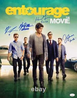 Entourage Cast Signed 16x20 Entourage Movie Photo Adrien Grenier & Others JSA