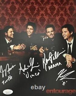 Entourage Cast Signed 8x10 Adrian Grenier Ferrara Kevin Dillon Connolly Jsa 3