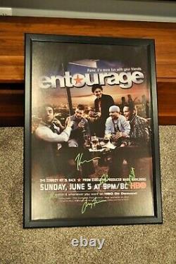 Entourage Cast Signed Movie Poster Grenier / Piven / Ferrara / Dillon