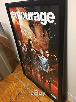 Entourage Series Poster Signed By 12 Members of the Cast Steiner COA