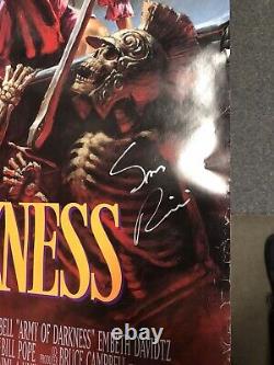Evil Dead Army of Darkness Movie Poster 1992 Cast Autographed JW581