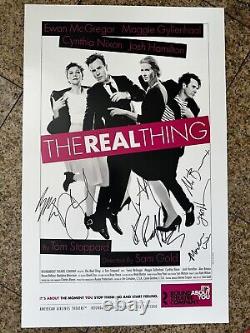 Ewan McGregor, Maggie Gyllenhaal, Cynthia Nixon Cast Signed Broadway Poster