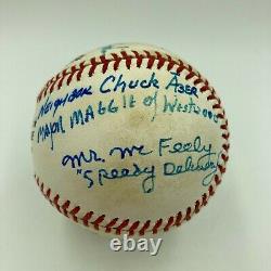 Extraordinary Fred Rogers & Mr. Rogers Neighborhood Cast Signed Baseball JSA COA