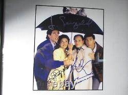 FRAMED / SIGNED PHOTOGRAPH & FIRST NOT SCRIPT JERRY SEINFELD CAST With COA