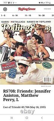 FRIENDS TV SHOW signed All 6 CAST, PHOTO FROM THE COVER OF THE ROLLING STONES