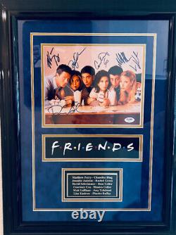 FRIENDS cast signed photo 8x10 PSA/DNA authenticated #W07577 Custom Frame