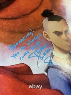 FULL CAST Autographed Avatar The Last Airbender Poster Zach Eisen Mae Whitman