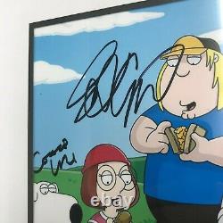 Family Guy Nine Signature Cast Autographed Framed 8x10 with COA