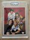 Family Ties Cast Signed Photo Michael J Fox Psa/dna Encapsulated 5 Signatures