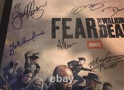 Fear The Walking Dead SDCC Cast Autograph Signed Poster 13 signatures Original