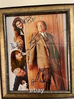 Frasier cast 8x10 signed by Kelsey Grammar, Peri Gilpin, and David Hyde Pierce