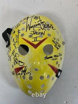 Friday the 13th cast signed mask signed by 7
