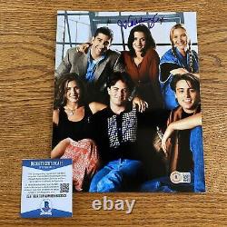 Friends Cast Signed 8x10 Photo Courteney Cox Matthew Perry Beckett COA