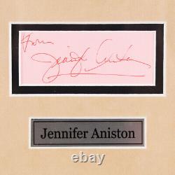 Friends Cast Signed Cut Photo Display (6) Jennifer Aniston, etc. COA JSA & BAS