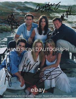 Friends Tv Show Cast Autographed 8 1/2 X 11 Photo / Coa