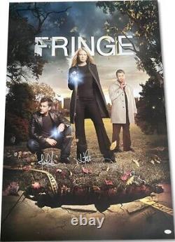 Fringe Cast Signed Autographed 27x40 Original WB Poster John Noble, J. J. Abrams