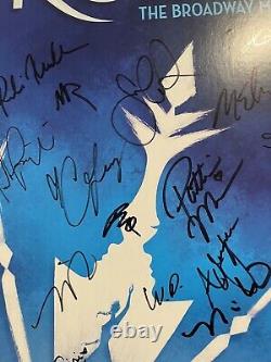 Frozen original cast members Signed Broadway poster no playbill disney Musical