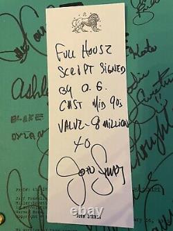Full House autographed full cast signed script Saget Stamos Mary-Kate Ashley JSA