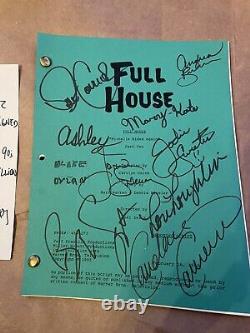 Full House autographed full cast signed script Saget Stamos Mary-Kate Ashley JSA