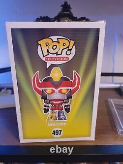 Funko Pop! Metallic Megazord Power Rangers #497 signed by Original cast