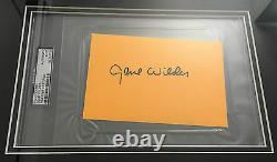 GENE WILDER Signed WILLY WONKA Full Cast 8x10 PHOTO & GOLDEN TICKET Framed PSA