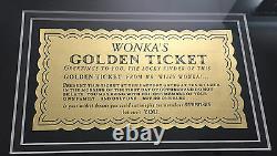 GENE WILDER Signed WILLY WONKA Full Cast 8x10 PHOTO & GOLDEN TICKET Framed PSA