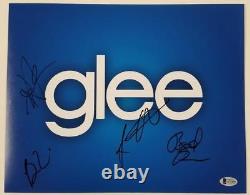 GLEE Cast Signed 11x14 Photo Buecker Tobin Shum + 1 more (B) Beckett BAS COA