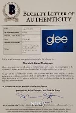 GLEE Cast Signed 11x14 Photo Buecker Tobin Shum + 1 more (B) Beckett BAS COA