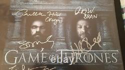 Game of Thrones 2016 CAST SIGNED 13x20 Poster x SDCC COMIC CON Sophie Turner++