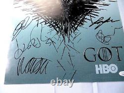 Game of Thrones Cast Autographed 13X20 Poster 10 Autos Harrington JSA XX76059