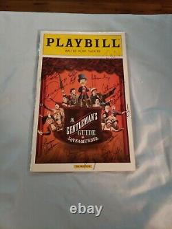 Gentleman's Guide to Love & Murder PLAYBILL Signed by Original Broadway Cast