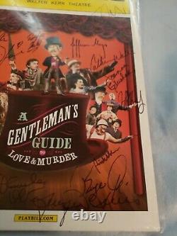 Gentleman's Guide to Love & Murder PLAYBILL Signed by Original Broadway Cast