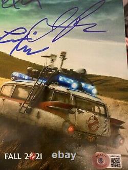 Ghostbusters Afterlife Signed Photo 8x10 Cast Mckenna Grace Autograph Bas Coa