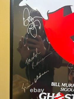 Ghostbusters Movie Poster Signed By Entire Cast with COA! 