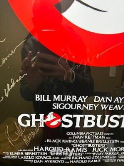 Ghostbusters Movie Poster Signed By Entire Cast with COA! 